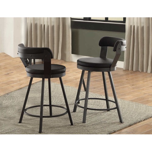 Cortez Swivel Stools - Black